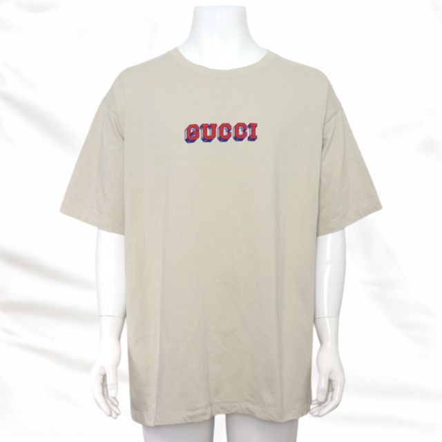 GUCCI* グッチ 3Dロゴ プリント Tシャツ 半袖