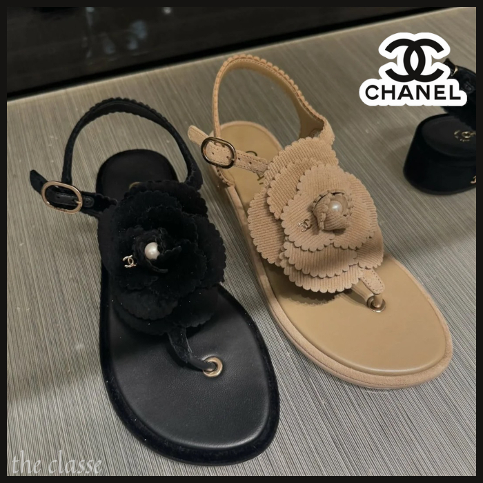 【足元に憧れのカメリア♪】CHANEL シャネル サンダル