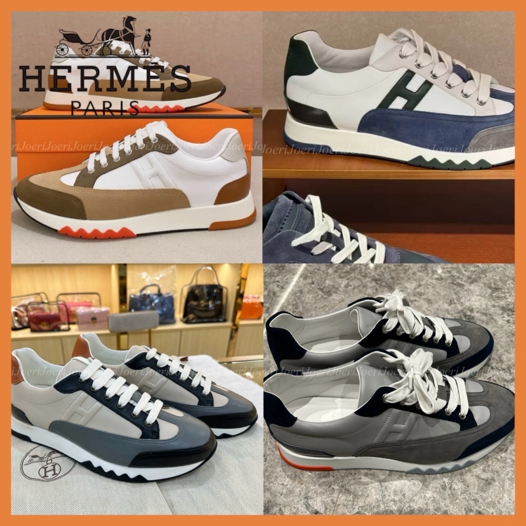 【お洒落カラー♪】HERMES スニーカー Trail