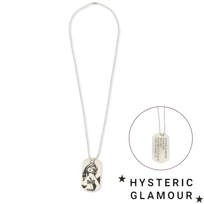 【HYSTERIC GLAMOUR】 GUITAR GIRL ボールチェーンネックレス