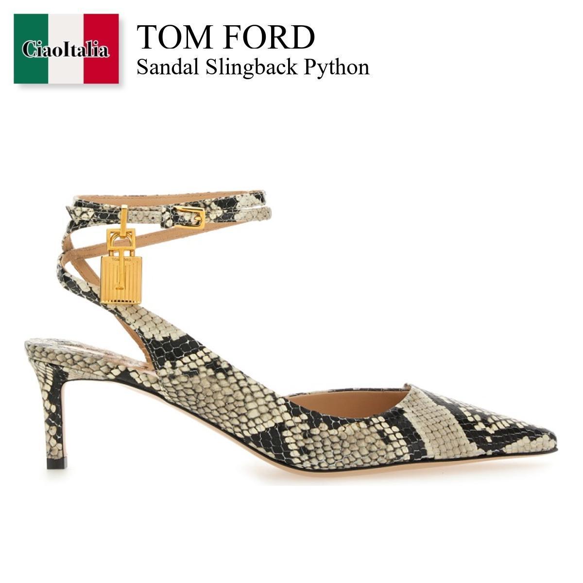 サンダル・ミュール Tom Ford Sandal Slingback Python