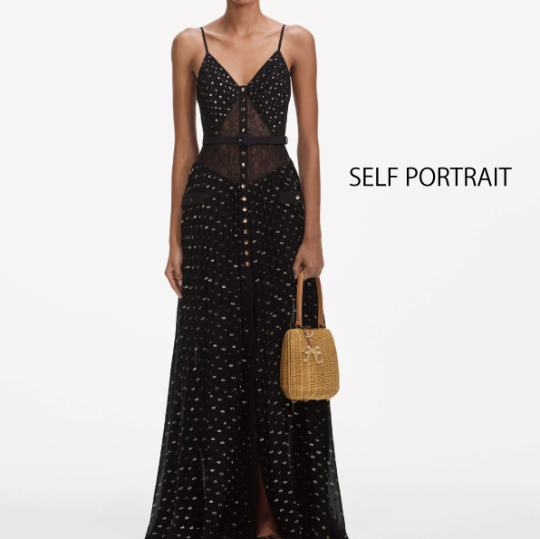 【SELF PORTRAIT】Chiffon Maxi Dress シフォンマキシドレス
