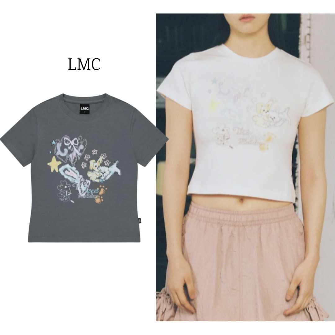 【LMC】★WM SKETCH DOODLEクロップドTシャツ★