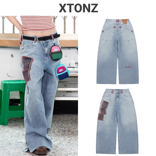 ★2025SS新作★XTONZ★PANORAMA WIDE DENIM PANTS