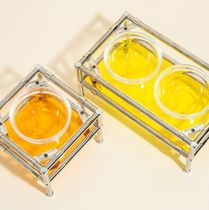 ＜韓国＞ミッドセンチュリー アクリル 水＆フード用 ボウル 4色
