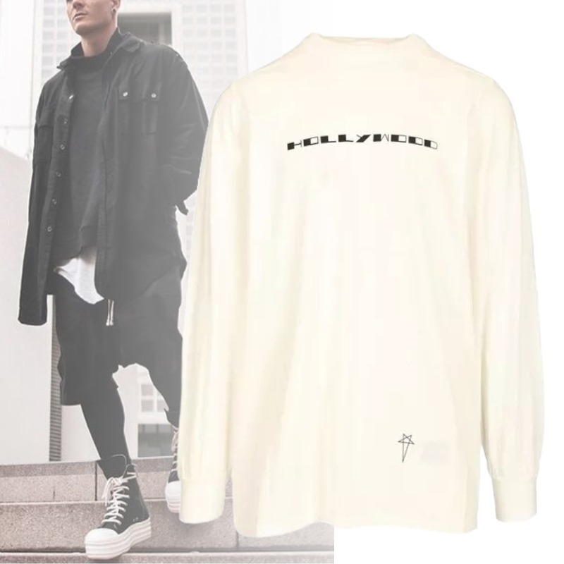 大人気! RICK OWENS DRKSHDW オーバーサイズ 長袖Tシャツ
