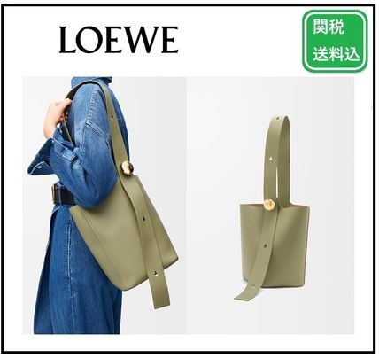 関税送料込☆LOEWE☆Pebble ペブル バケットバッグ ミディアム