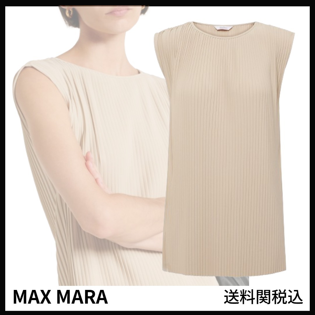 送料関税込み★Max Mara★カンブサ・プリーツ・トップ
