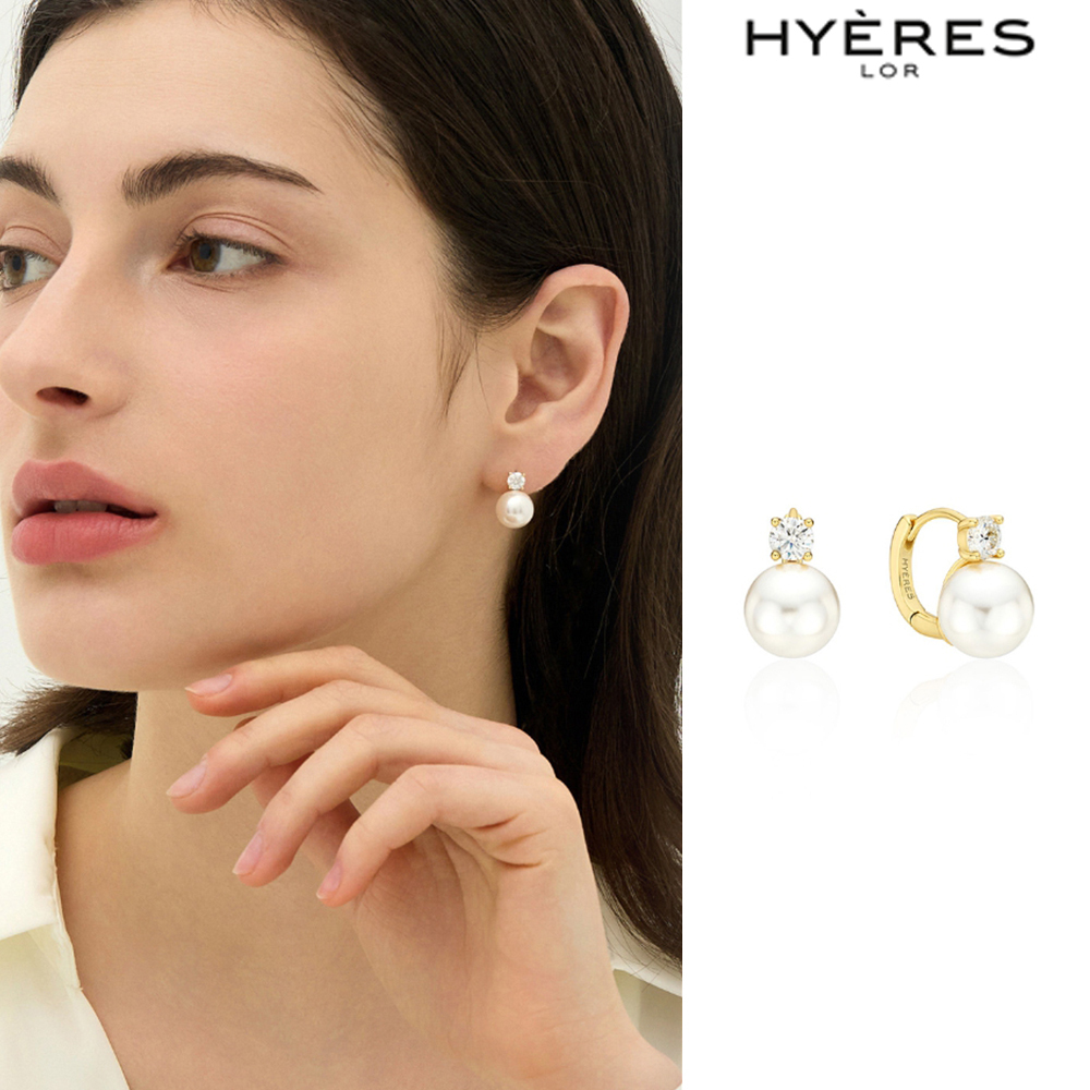 【HYERES LOR】25SS★ Pearl One-Touch Earrings 10mm