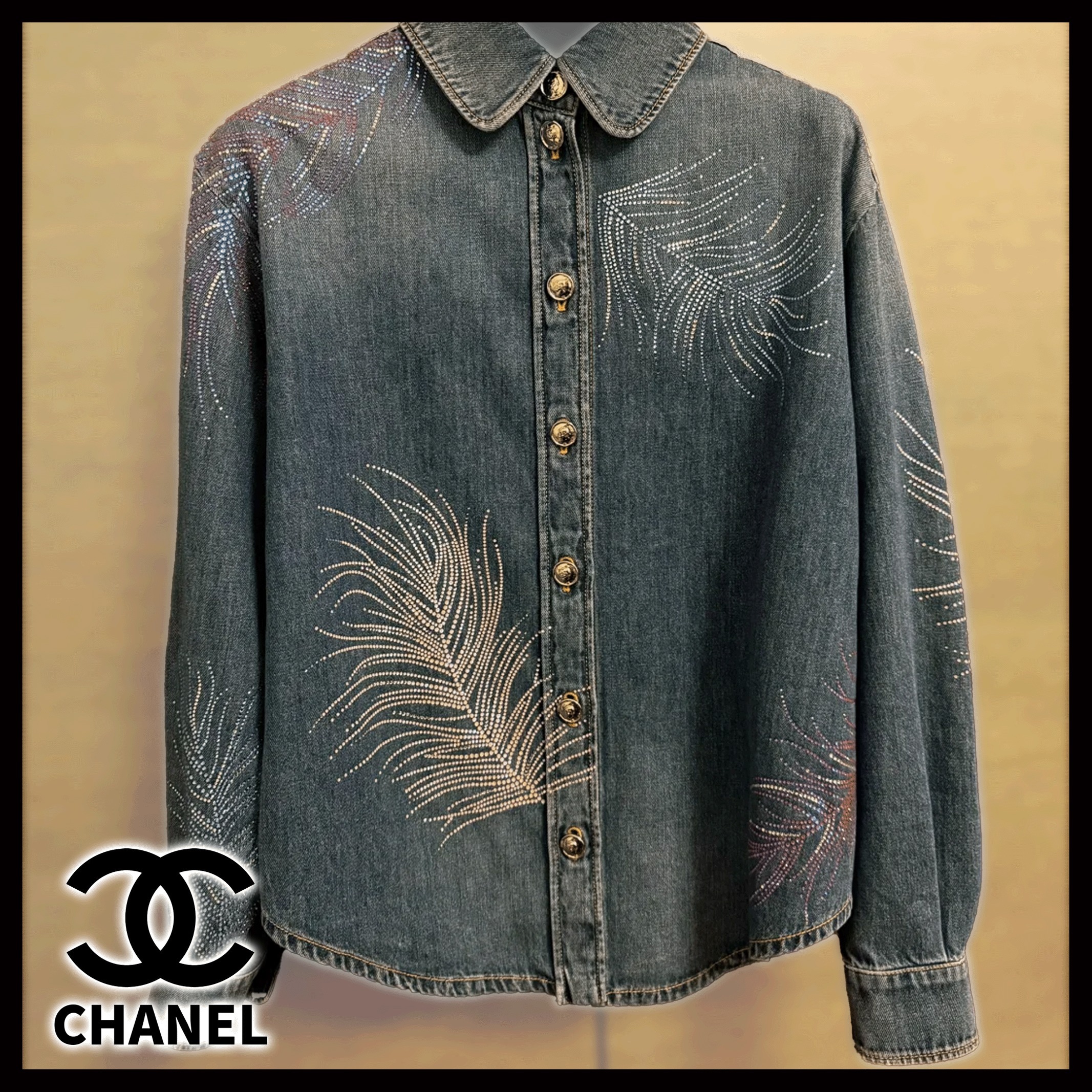 ラインストーンが可愛い★【CHANEL】25ss デニムジャケット