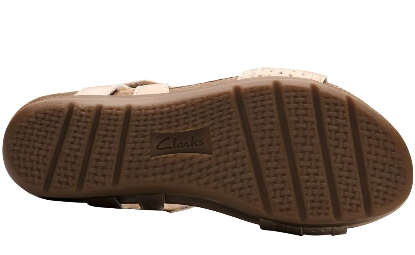 CLARKS ストラップ ウエッジ 5.5cm サンダル 軽量 スニーカー