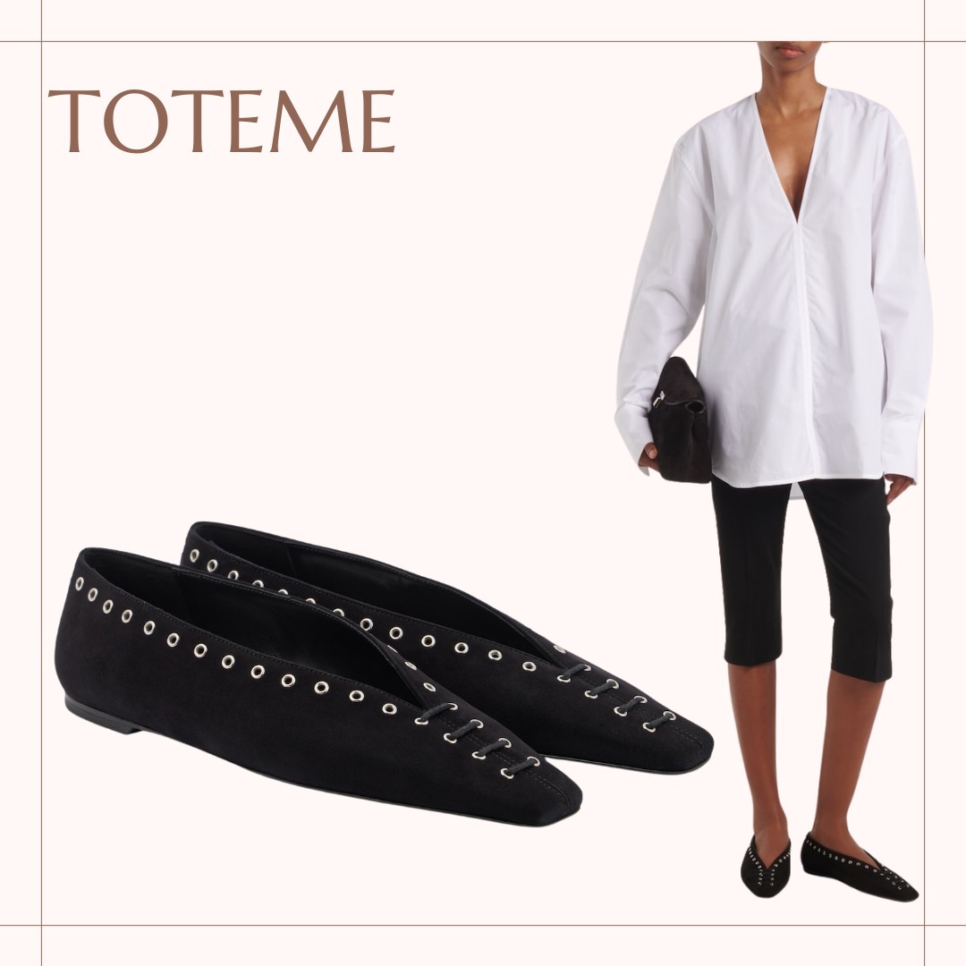 toteme*注目アイテム☆レースアップバレエフラット