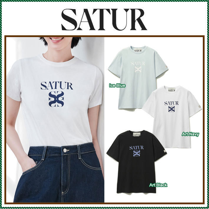【SATUR】 Classic Logo T-Shirt  / 追跡付
