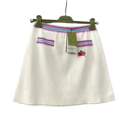 ホワイト（白）系 GUCCI(グッチ) ミニスカート(レディース