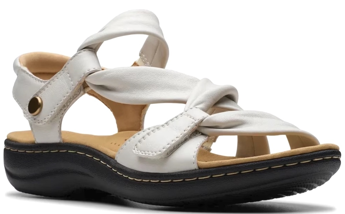 CLARKS ストラップ ウエッジ 5.5cm コンフォート サンダル 軽量