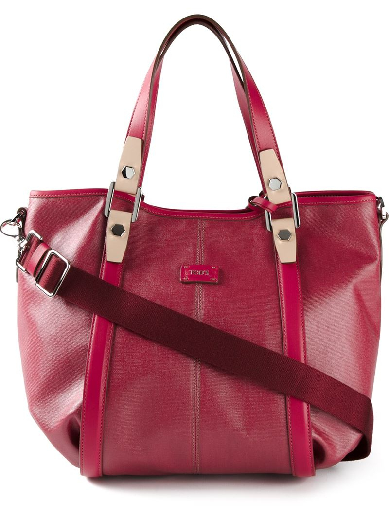 tod's コットンキャンバストートストロベリー【sale】