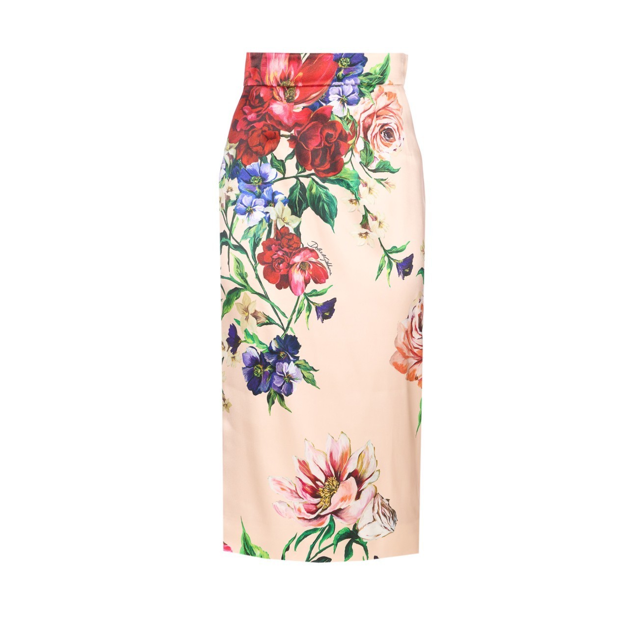 スカート DOLCE&GABBANA FLORAL PRINT MIDI SKIRT
