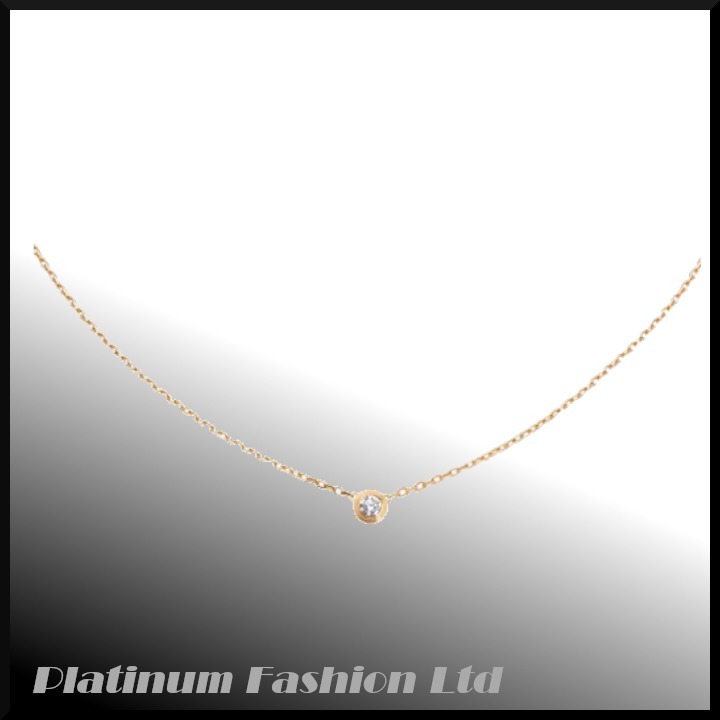 ◆希少【Cartier】D'Amour necklace Small Yellow Gold Diamond