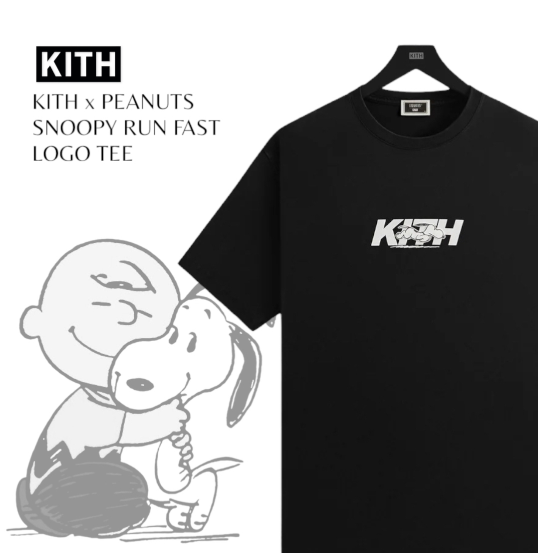 ☆ KITH x PEANUTS Snoopy Run Fast logo tee コラボTシャツ ☆