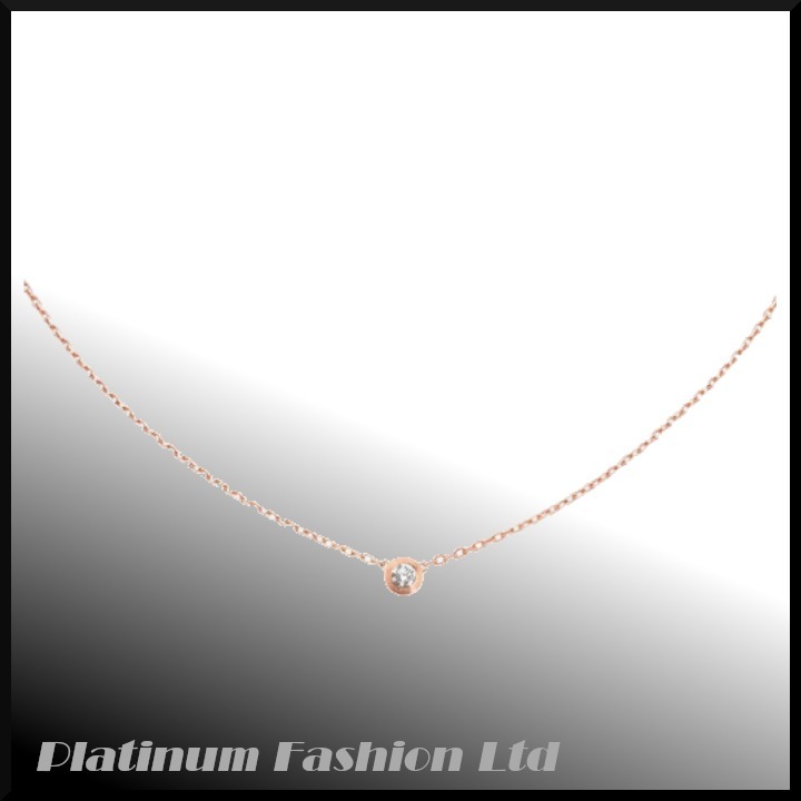 ◆希少品【Cartier】D'Amour necklace Small Pink Gold Diamond
