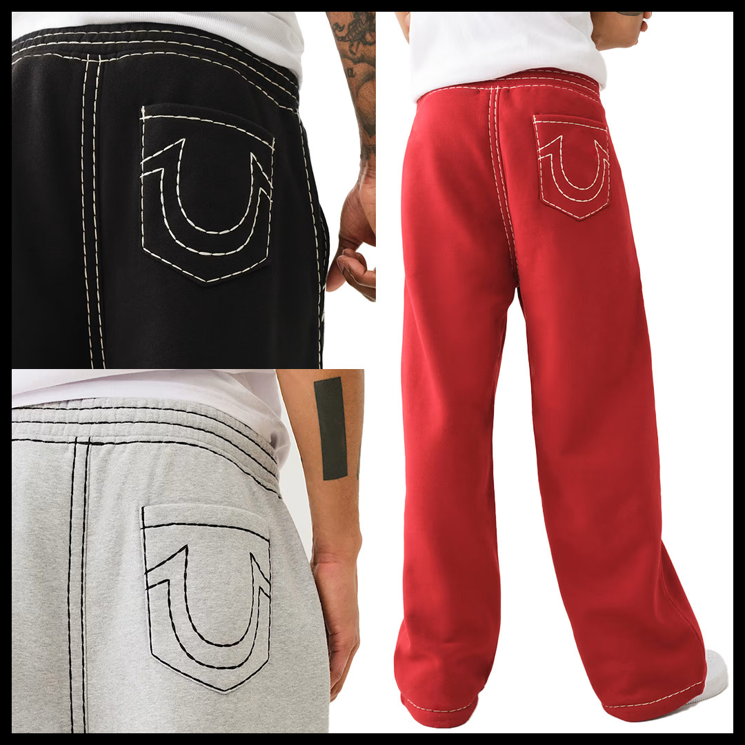TRUE RELIGION スーパーT フリース スウェットパンツ 3色