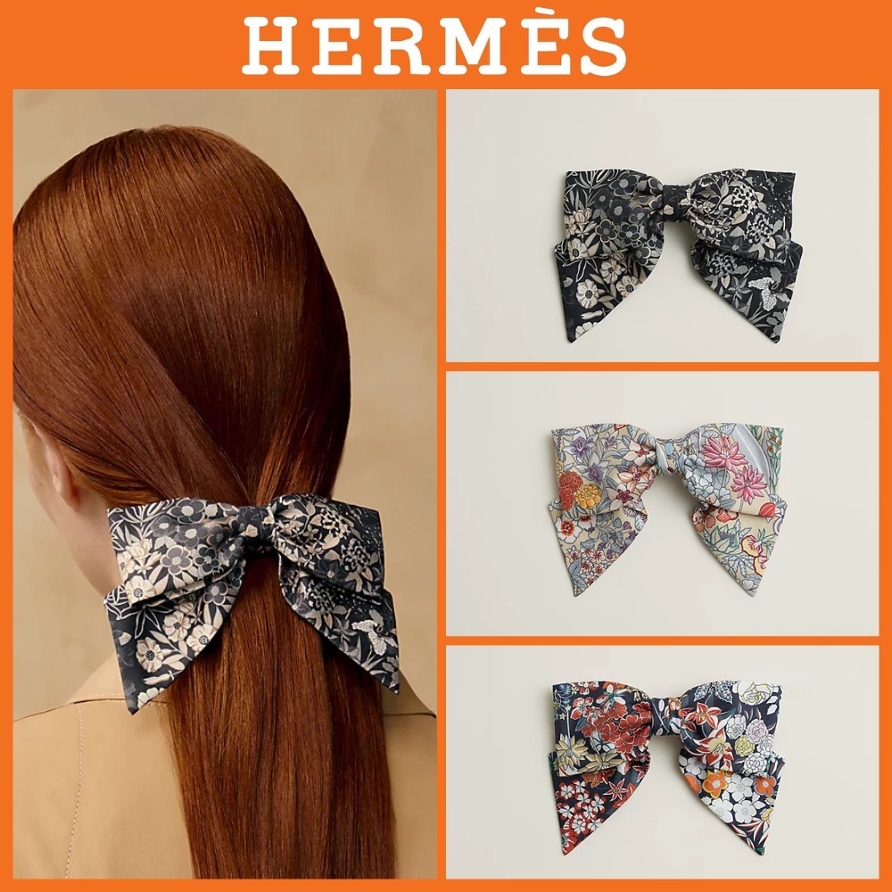 `高級感UP♪`【HERMES】Grenelle PM ブルーム バレッタ