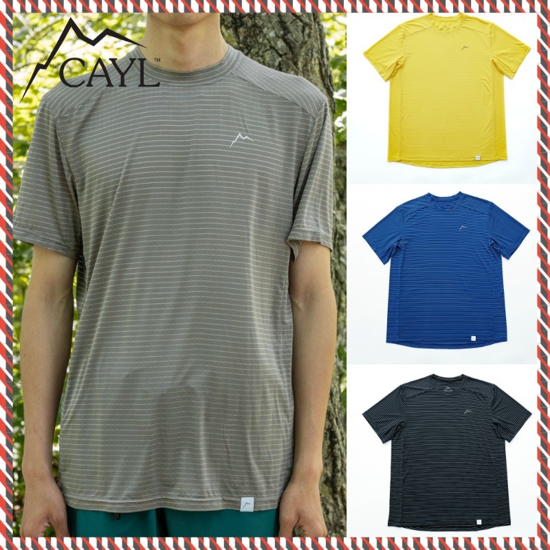 【CAYL】stripe logo short sleeve