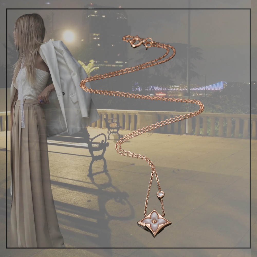 【出会えた一点物】Louis Vuitton ブラッサムネックレスBB