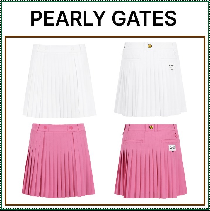 【PEARLY GATES】Women's Side Panel Pleated Culotte Skirt