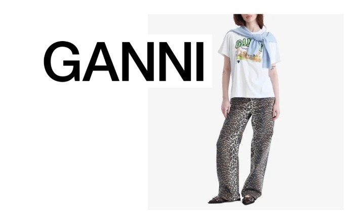 Tシャツ・カットソー GANNI Poppy C Relaxed T-Shirt