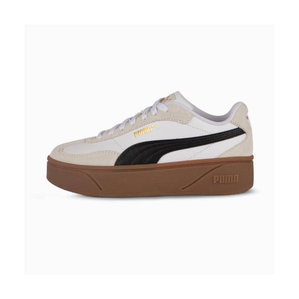 ◆PUMA◆ Puma Club II Era Platform Womens White Black 402313