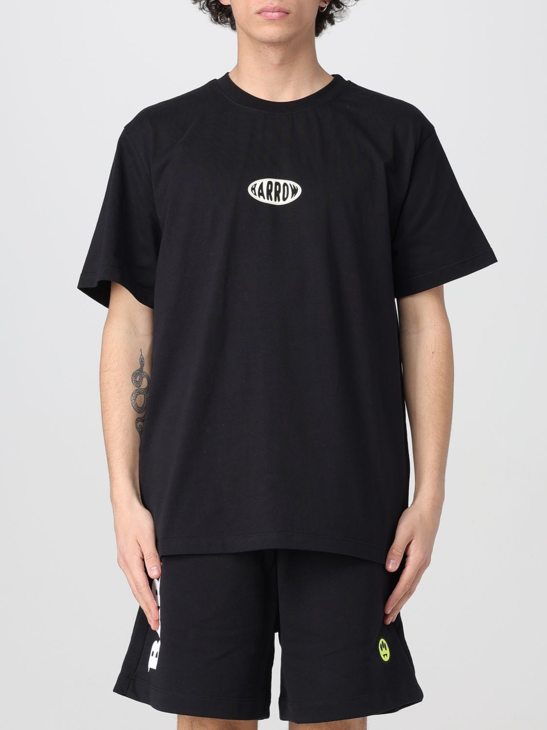 Tシャツ・カットソー BARROW Men T-shirt Black S5BWUATH066 110