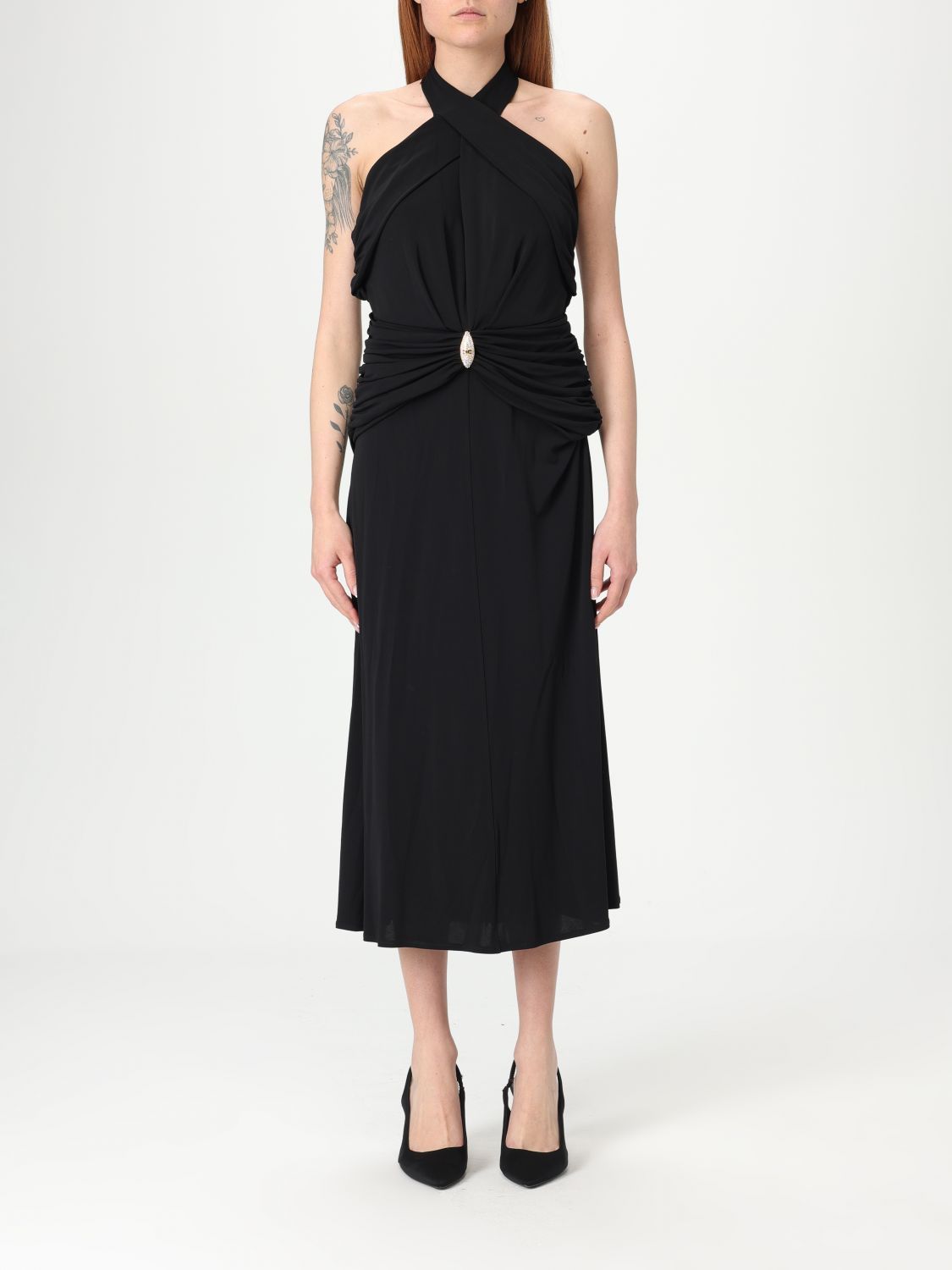 ワンピース ELISABETTA FRANCHI Woman Dress Black AB719 110