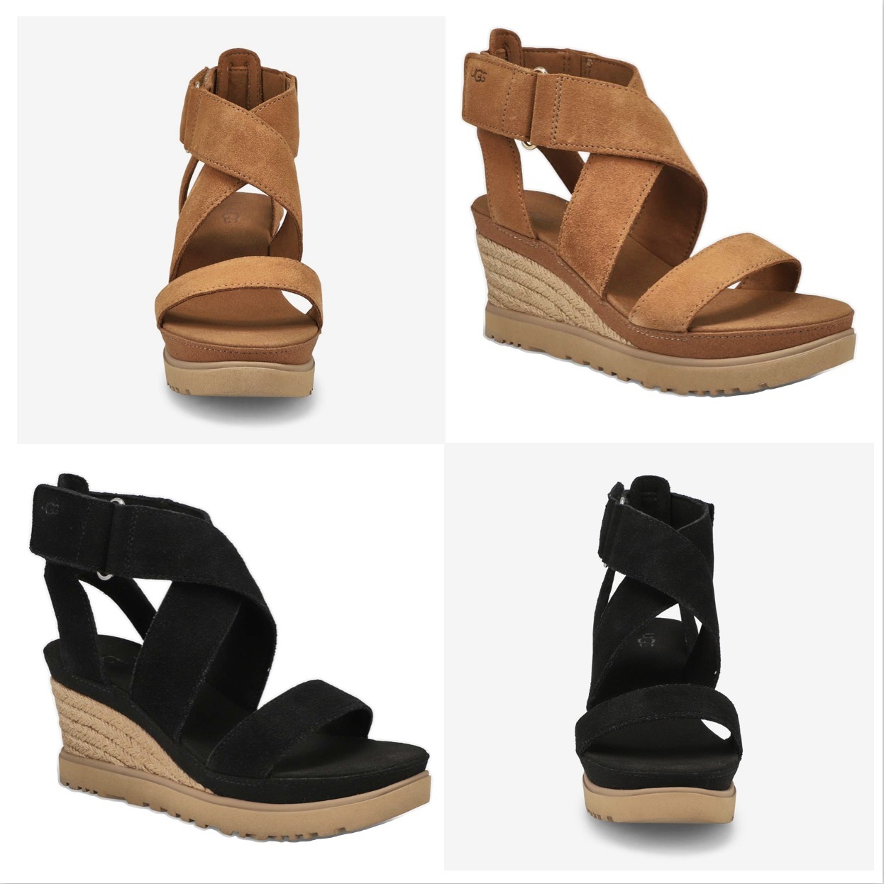 【UGG】ILEANA 厚底 ウェッジソール ストラップ サンダル 快適