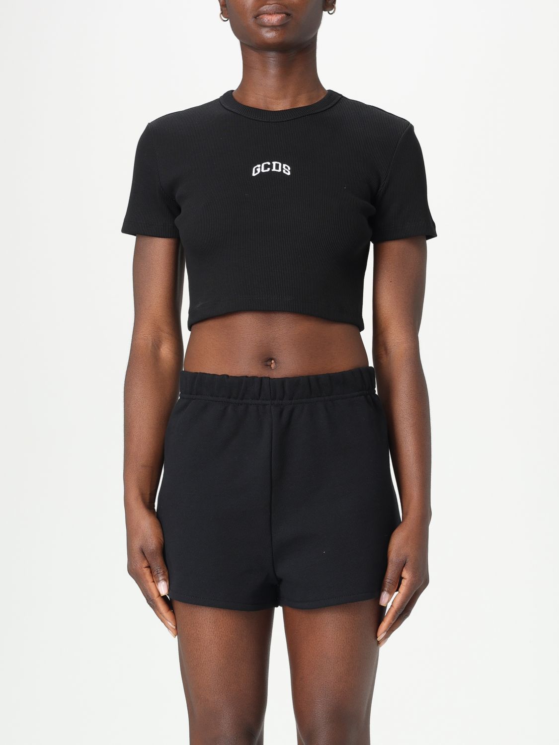 Tシャツ・カットソー GCDS Woman T-Shirt Black A2OW2318JA2 99