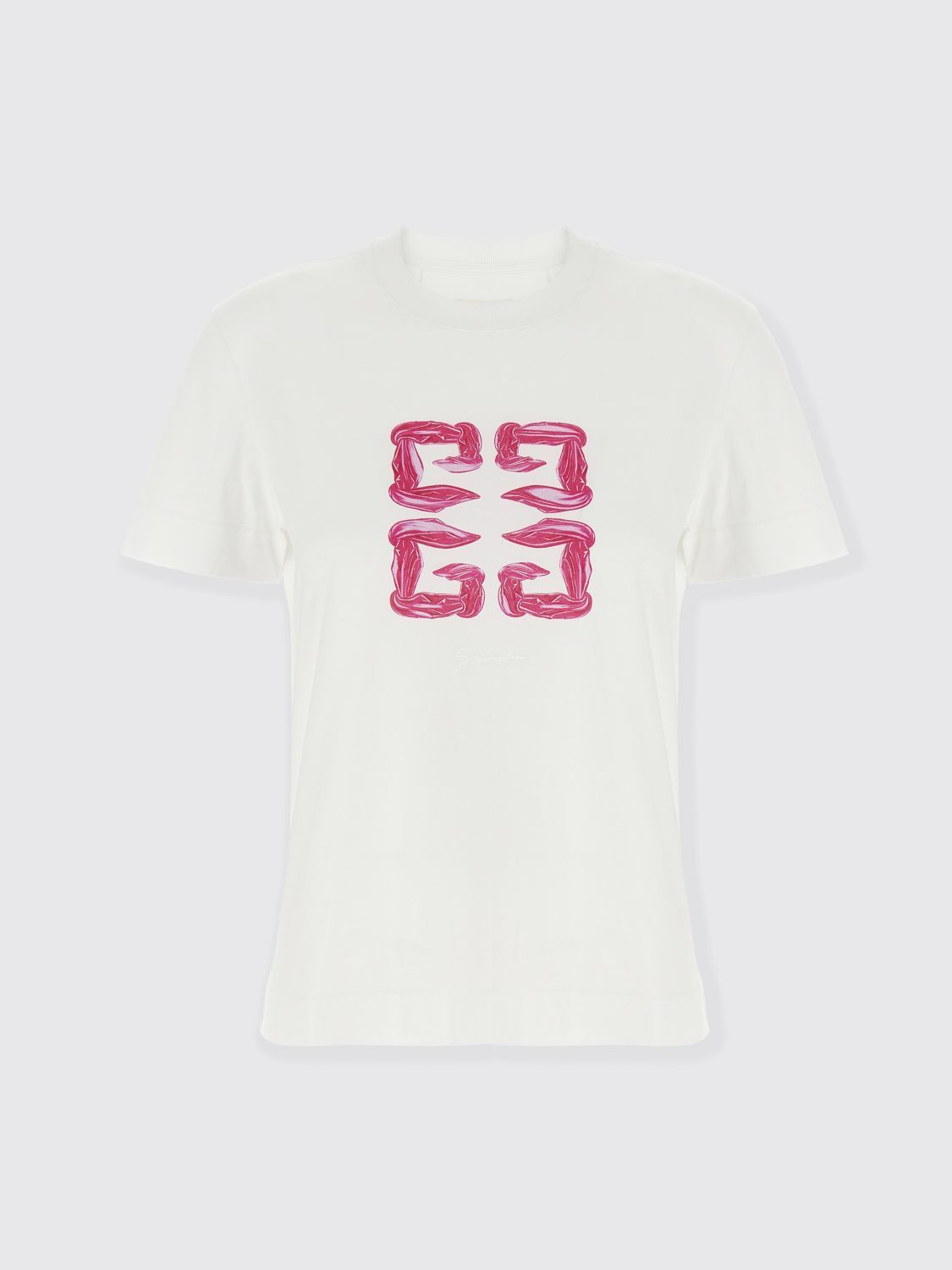 Tシャツ・カットソー GIVENCHY Woman T-Shirt White BW70ASP728 100