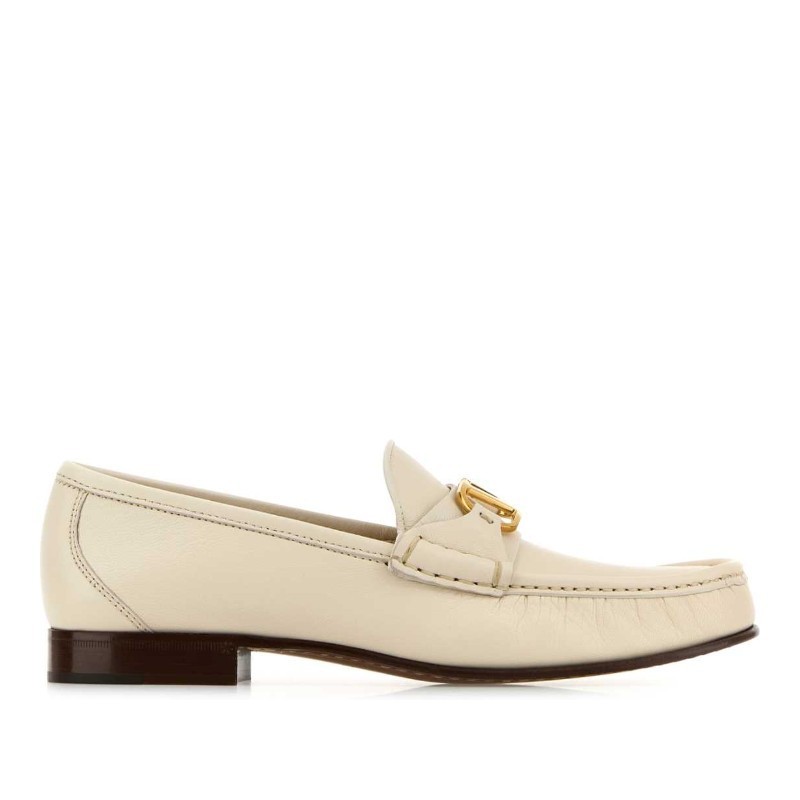 ローファー・オックスフォード VALENTINO Ivory leather VLogo loafers (6W2S0LM0QCQ 098)
