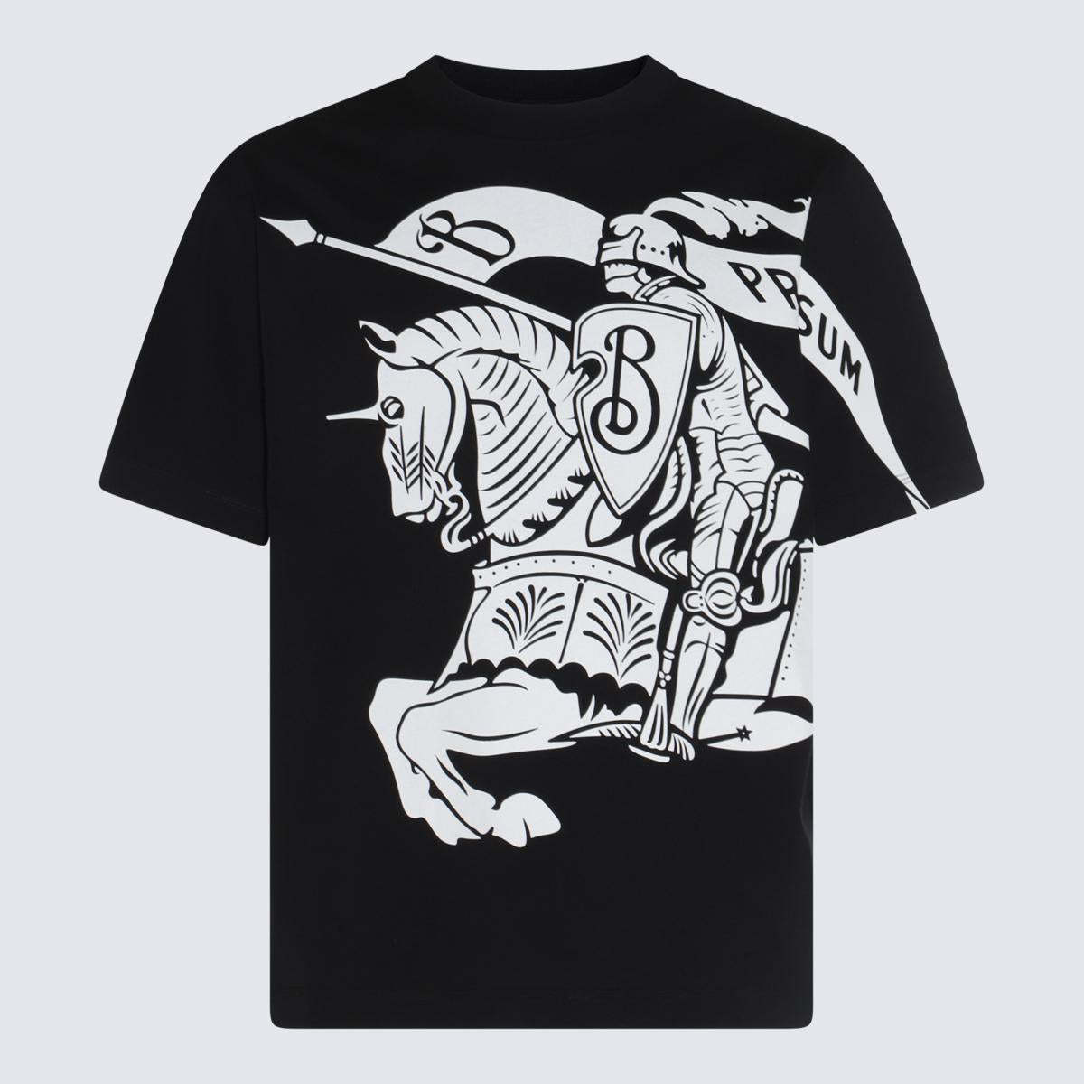 【関税＆送料込み】Burberry Black Cotton T-Shirt