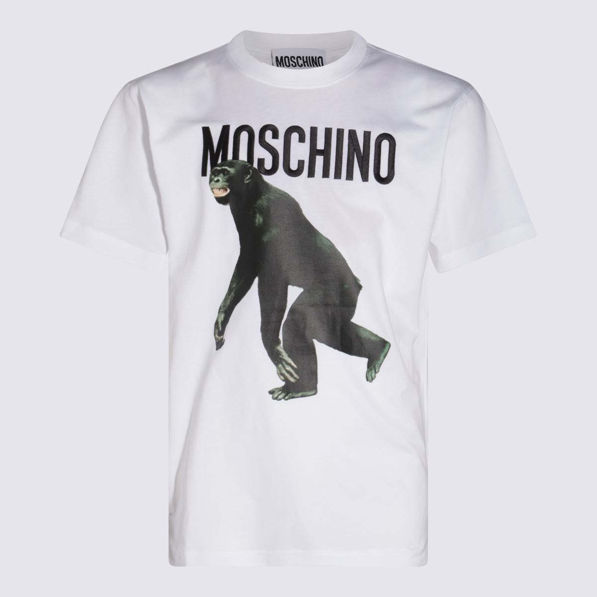 【関税＆送料込み】Moschino White Cotton T-Shirt