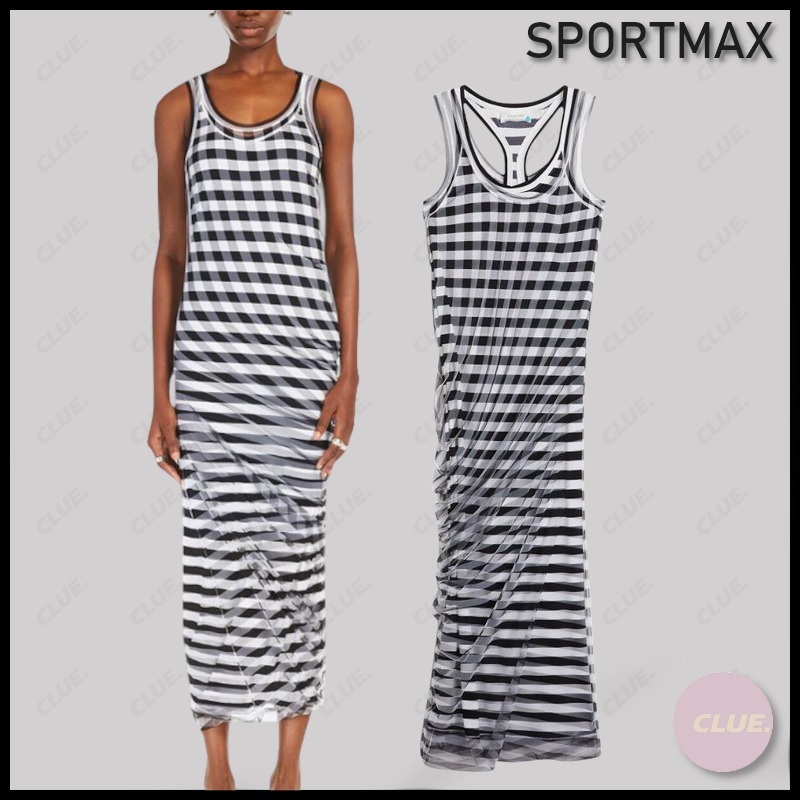 SPORTMAX★スポーツマックス チュール ノースリーブドレス