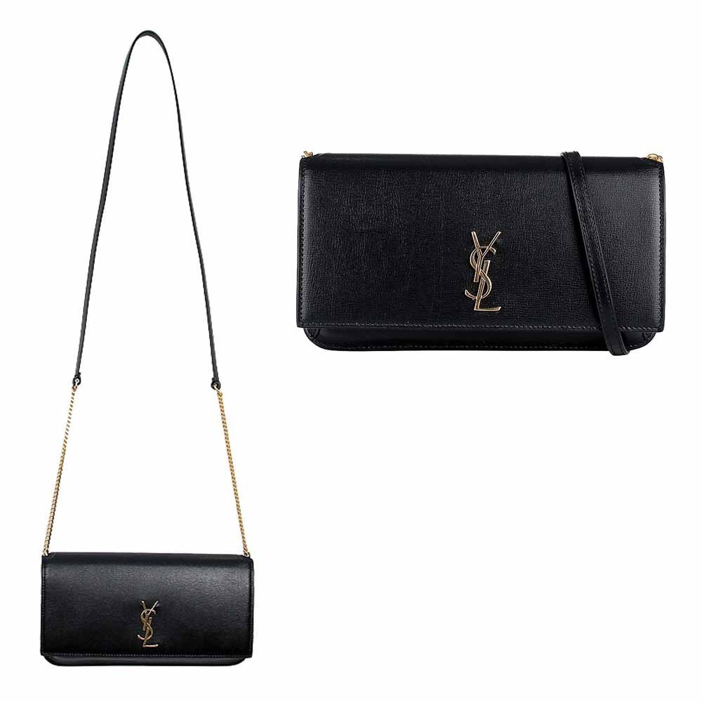 関税負担なし☆Saint Laurent カサンドラ チェーンスマホケース