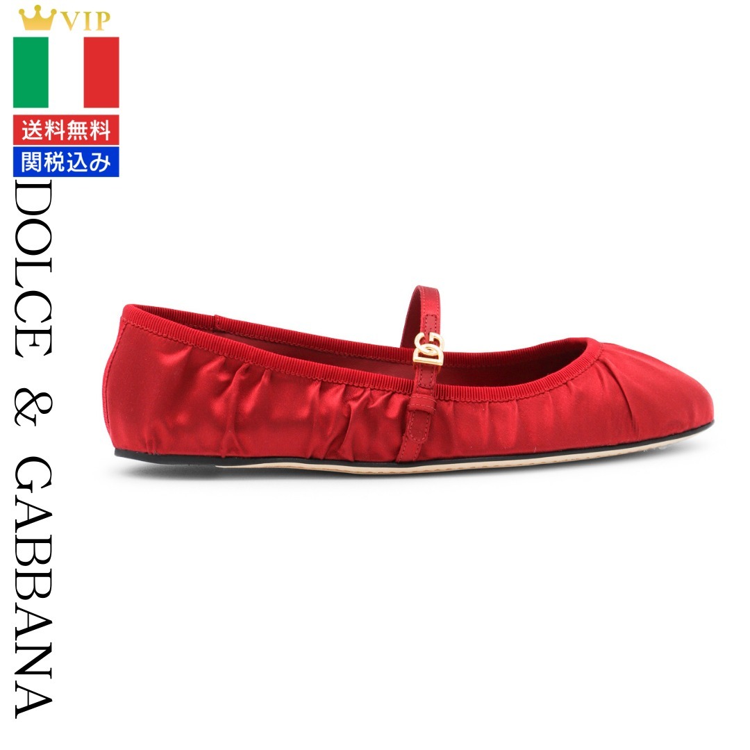 VIP【関税送料無料】希少 DOLCE & GABBANA RED FLATS