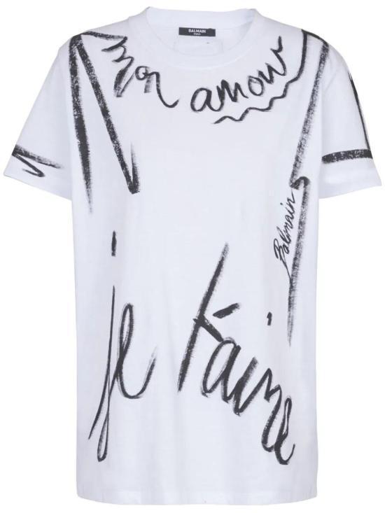 Tシャツ・カットソー BALMAIN Women Tunic Tops EF1EF000GE35 WHITE