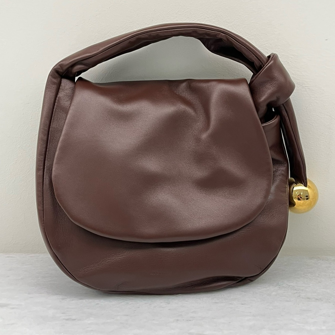 直営店☆JIL SANDER☆ SPHERE ロゴ レザー ポーチ ハンドバッグ