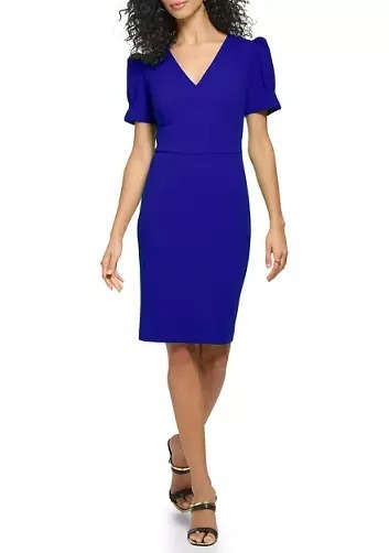 新作セール DKNY ワンピース 美ライン ワンピース Sheath Dress