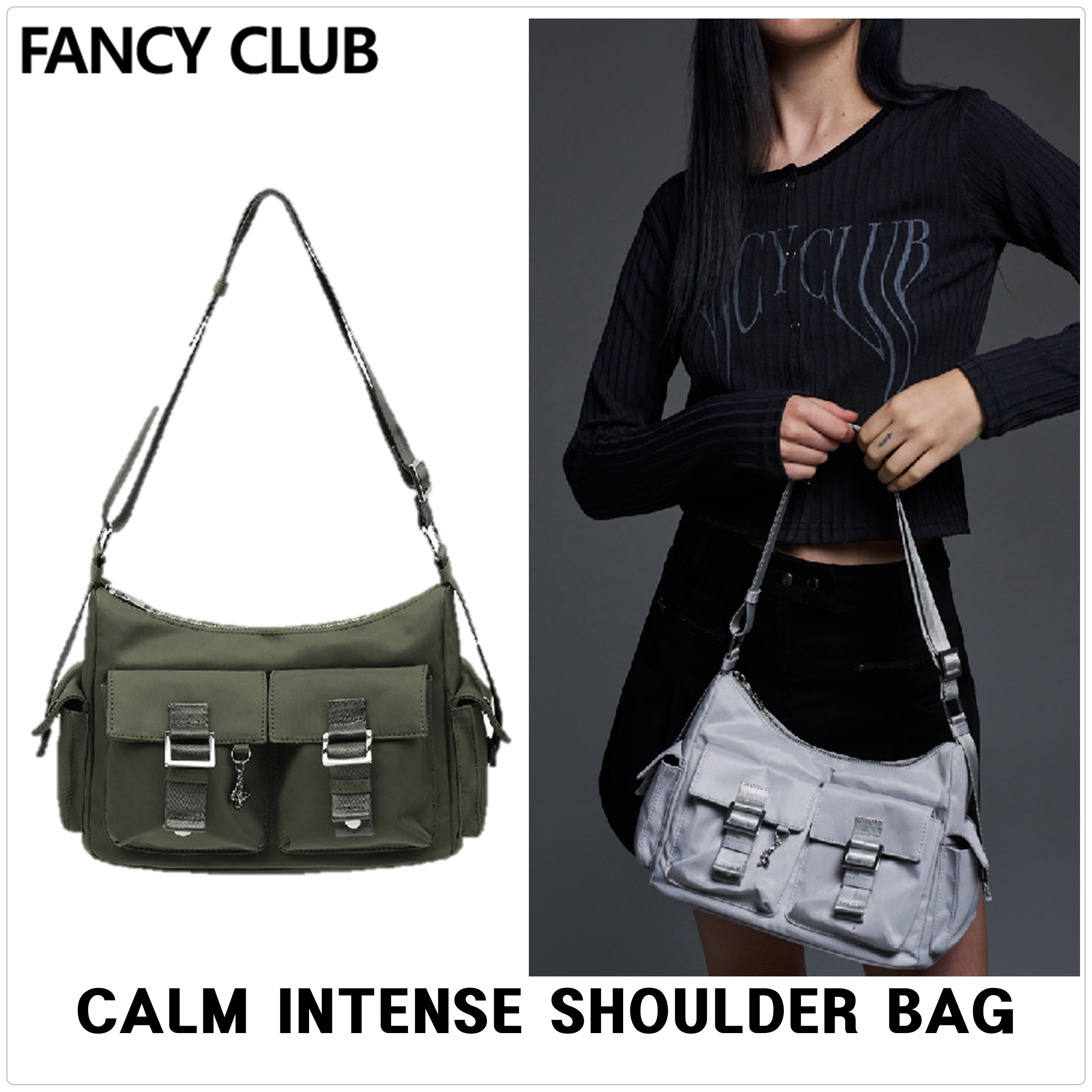 [FANCY CLUB] BELTED WASHING LEATHER バッグ★人気★韓国★