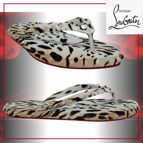 【個性派】Christian Louboutin Super Loubi Flipビーチサンダル