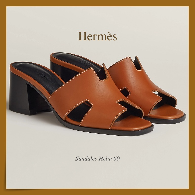 【HERMES】Hカットアウト ヴィンテージ感 ☆ Helia 60 サンダル