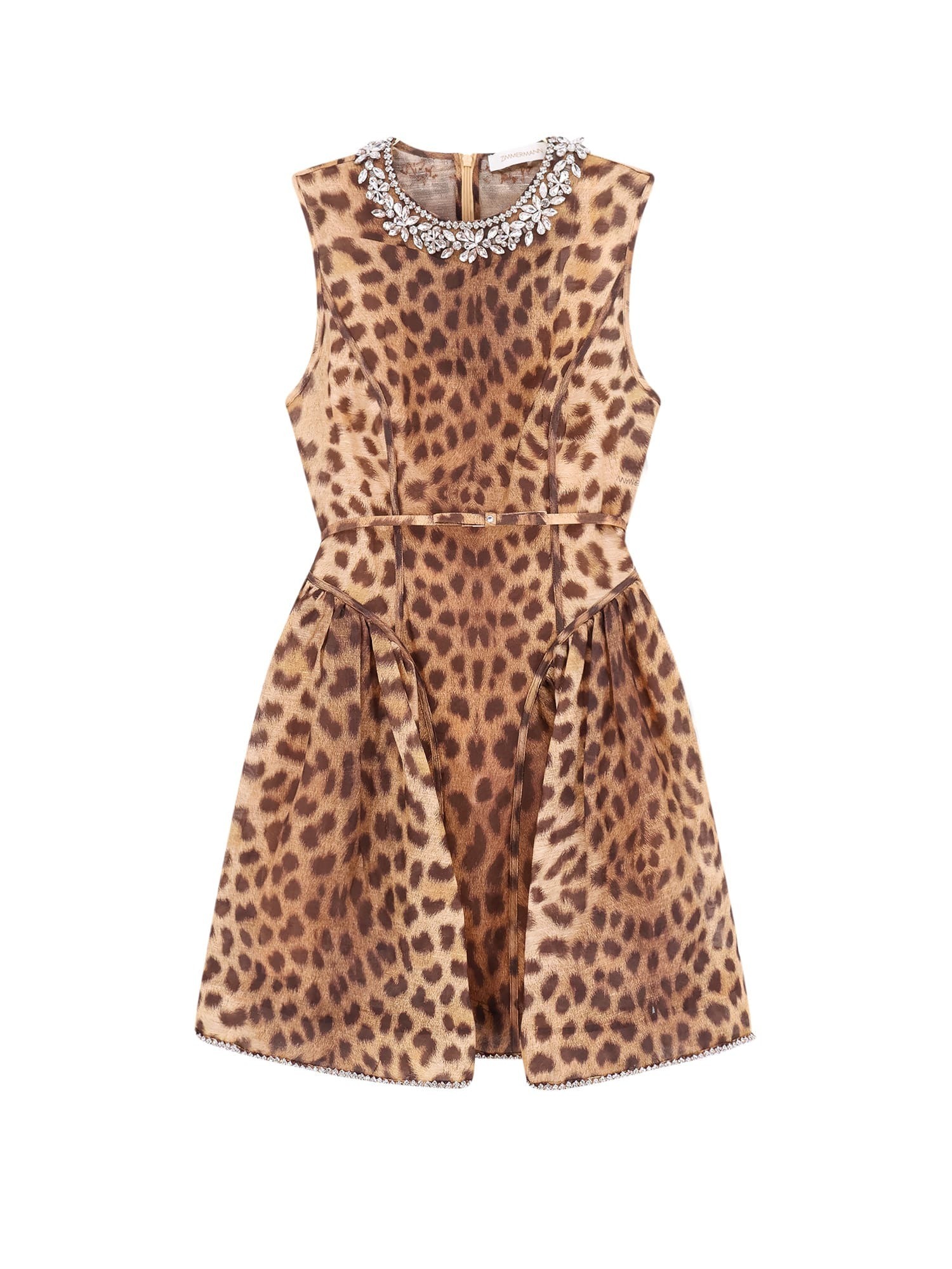 【送料&関税込】Zimmermann Printed Linen Blend Crush Mini Dr