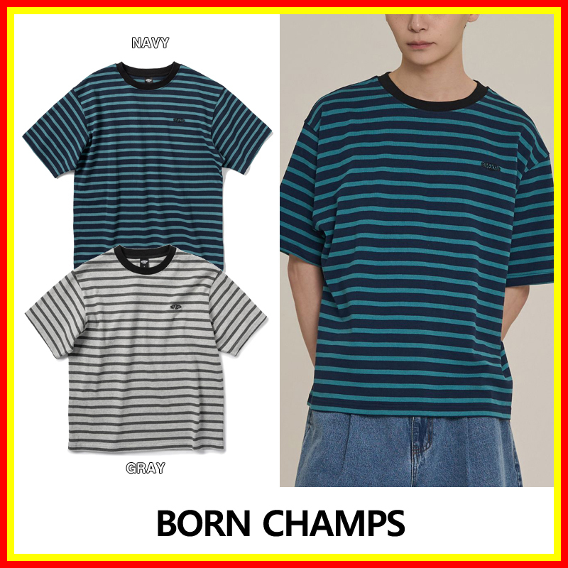 [SUPERSUB] 10 oversized striped short-sleeved T-shirt/追跡付